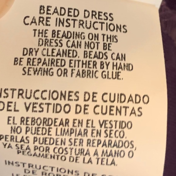 Dark Purple Beaded Gown - Picture 14 of 14